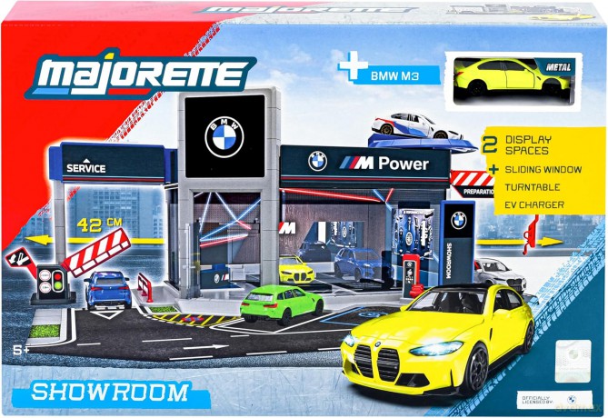 Majorette BMW Showroom + 1 auto