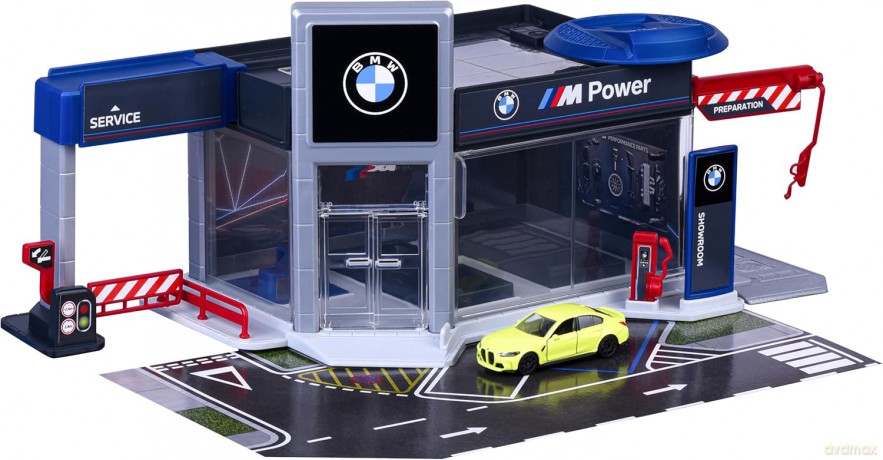 Majorette BMW Showroom + 1 auto