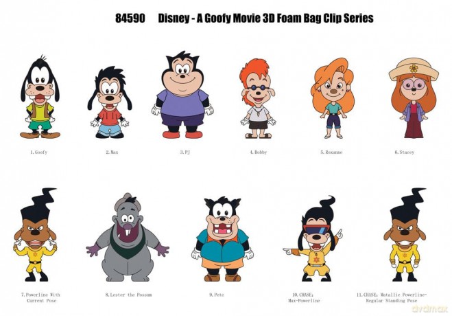 A Goofy Movie 3D Foam Bag Clips Series 74 Display (24)