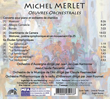 Merlet:Oeuvres Orchestrales [CD]