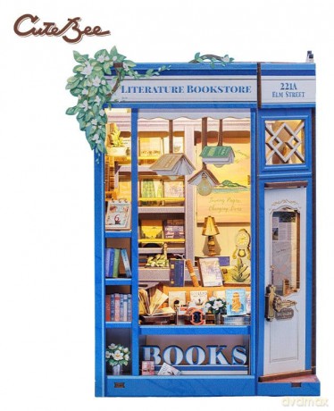Book Nook Literature Bookstore 17 x 12 cm