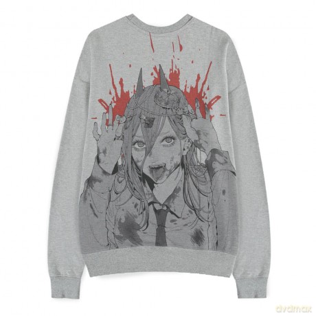 Chainsaw Man Sweater Power Grey Melange Size XXL