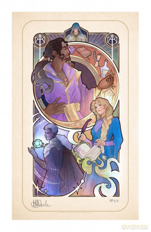 Critical Role Art Print Matthew Mercer: 10th Anniversary Art Nouveau Illustrations 46 x 28 cm - unframed