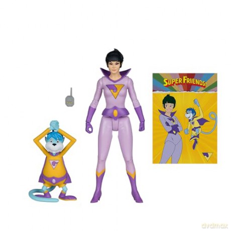 DC Retro Super Friends Action Figure Jayna & Gleek (Red Platinum Edition) 15 cm