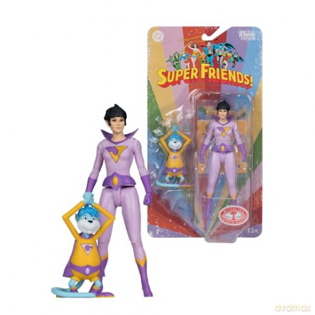 DC Retro Super Friends Action Figure Jayna & Gleek (Red Platinum Edition) 15 cm