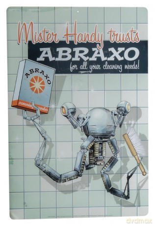 Fallout Metal Sign Mr. Handy