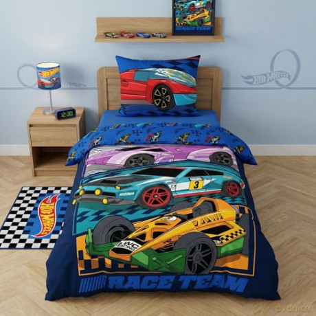 Hot Wheels Duvet Set Ver. 1 140 x 200 cm / 70 x 90 cm