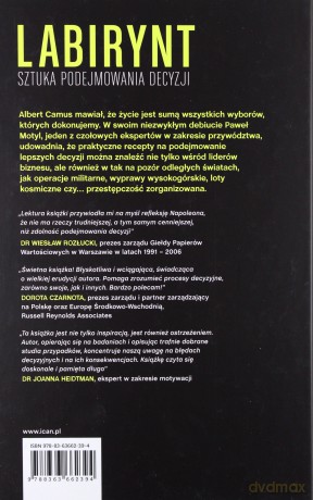 Labirynt Sztuka Podejmowania Decyzji - Paweł Motyl (Twarda) [KSIĄŻKA]