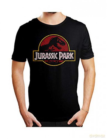 Jurassic Park T-Shirt Vintage Logo Size S