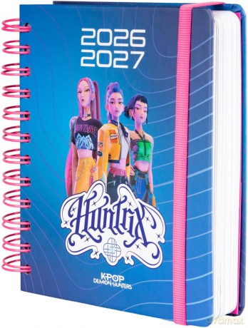 KPop Demon Hunters Szkolny planer tygodniowy 2026/2027 A5