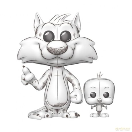 Looney Tunes POP!&Buddy Animation Vinyl Figure Sylvester&Tweety 9 cm