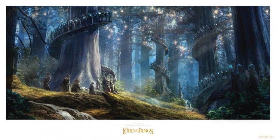 Lord of the Rings Art Print Lothlorien 59 x 30 cm