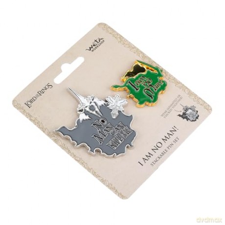 Lord of the Rings Collectors Pins 2-Pack No Man can Kill Me & I Am No Man! 7 cm