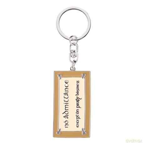Lord of the Rings Keyring No Admittance Sign 6 cm