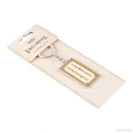 Lord of the Rings Keyring No Admittance Sign 6 cm