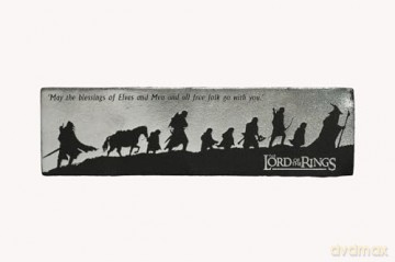 Lord of the Rings Leather Bookmark Fellowship Silhouette
