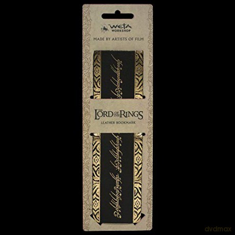 Lord of the Rings Leather Bookmark The One Ring Inscription