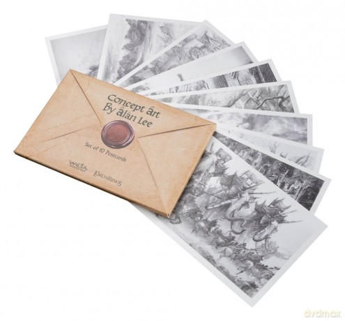 Lord of the Rings Postcards Set Concept Art by Alan Lee: The Lord of the Rings 15 x 12 cm