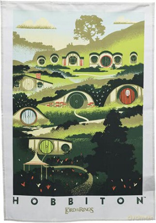 Lord of the Rings Tea Towel 2-Pack Rivendell & Hobbiton 70 cm