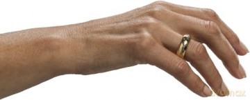 Lord of the Rings Tungsten Ring The One Ring (gold plated) Size 10