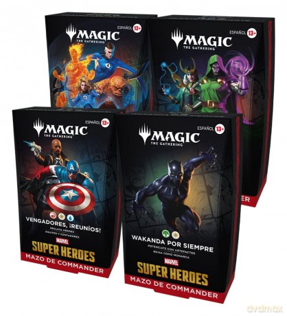 Magic the Gathering Marvel Super Heroes Commander Decks Case (4) spanish