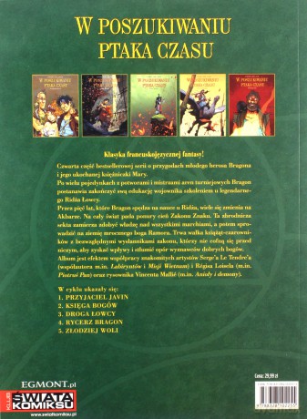 Rycerz Bragon Tom 4 W Poszukiwaniu Ptaka Czasu - Serge Tendre [KSIĄŻKA]
