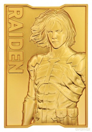 Metal Gear Solid 2 Ingot Raiden 24k Gold Plated Limited Edition