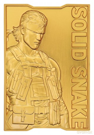 Metal Gear Solid 2 Ingot Snake 24k Gold Plated Limited Edition