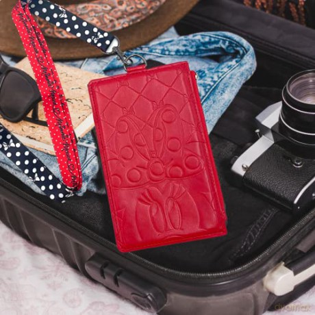 Minnie Mouse Lanyard with Pouch Passport Holder