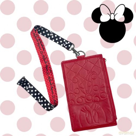 Minnie Mouse Lanyard with Pouch Passport Holder