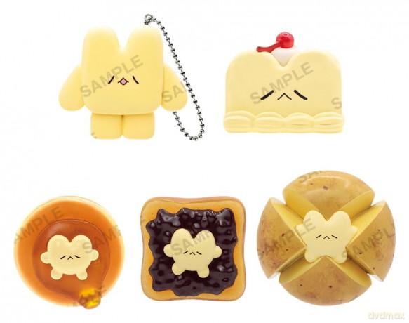 Nagomiyanosekai Keyholder Rubber Charms Butter no Tsumi-chan 4 cm Blind Box Assortment (6)