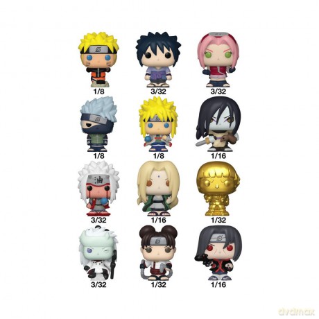 Naruto Bitty POP! Vinyl Figure Display (32) PDQ 2,5 cm