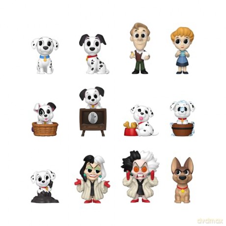 One Hundred and One Dalmatians Mini Figures PDQ 5 cm Display (12)