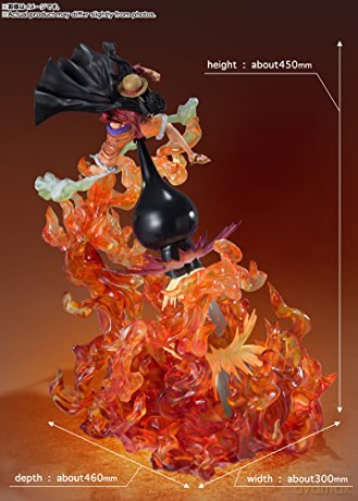 One Piece FiguartsZERO PVC Statue (Extra Battle) Luffy Red Roc 45 cm