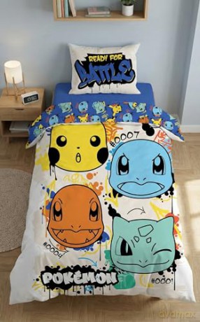 Pokemon Komplet pościeli Ver. 17 140 x 200 cm / 70 x 90 cm