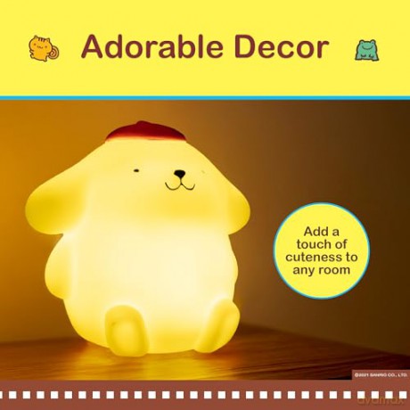 Sanrio Mood Lamp with USB-C Pompompurin 11 cm