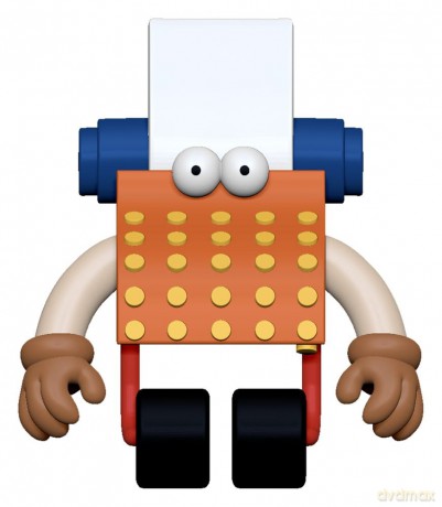 Sesame Street ReAction Action Figure Wave 06 Typewriter Guy 10 cm