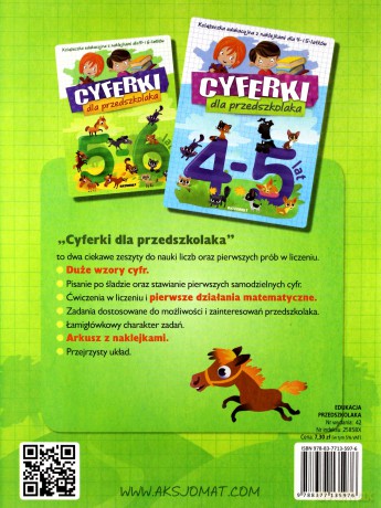Cyferki dla przedszkolaka 5-6 lat [KSIĄŻKA]