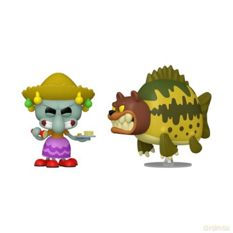 SpongeBob SquarePants POP! Animation Vinyl Figure 2-Pack Squidward & Sea Bear 9 cm