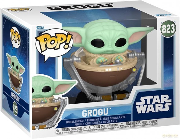 Star Wars: The Mandalorian and Grogu POP! Vinyl Bobblehead Figure Grogu in Pram 9 cm