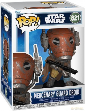 Star Wars: The Mandalorian and Grogu POP! Vinyl Bobblehead Figure Mercenary Guard Droid 9 cm