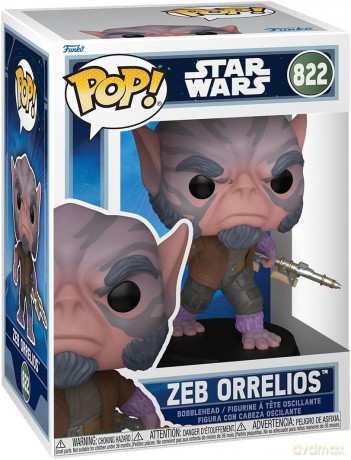 Star Wars: The Mandalorian and Grogu POP! Vinyl Bobblehead Figure Zeb Orrelios 9 cm