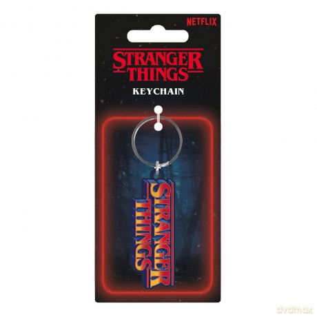 Stranger Things Rubber Keychain Retro Logo 6 cm