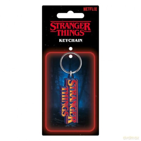 Stranger Things Rubber Keychain Retro Logo 6 cm