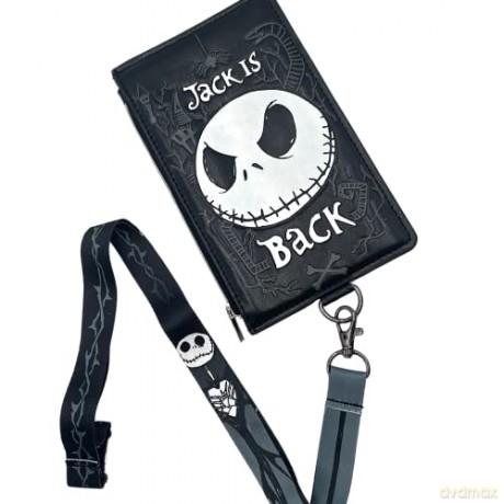 The Nightmare Before Christmas Lanyard with Pouch Passport Holder