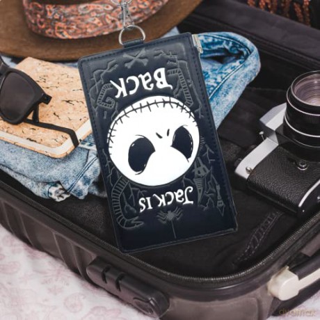 The Nightmare Before Christmas Lanyard with Pouch Passport Holder