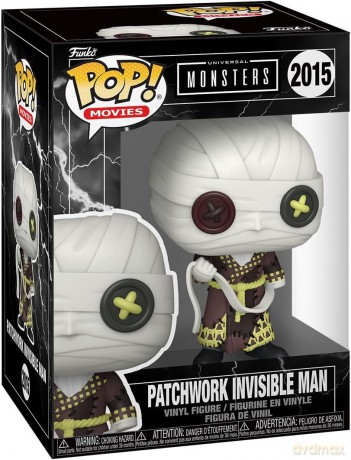 Universal Monsters Patchwork POP! Movies Vinyl Figure Invisible Man 9 cm