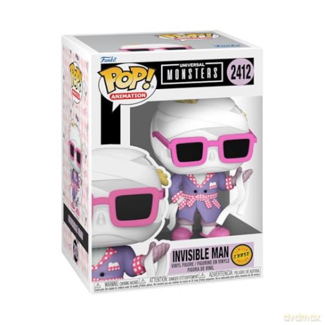 Universal Monsters POP! Animation Vinyl Figures Invisible Man with Chase 9 cm Assortment (6)