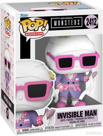 Universal Monsters POP! Animation Vinyl Figures Invisible Man 9 cm