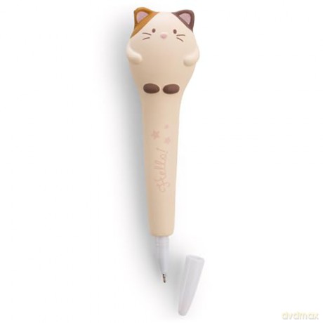 NICI Anti-stress ball pen cat Angy 16cm on header card